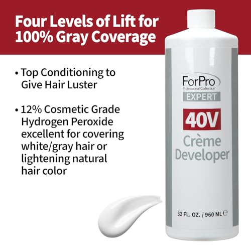 ForPro Expert 40 Volume Crème Developer, 32 fl oz