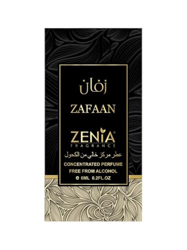 Zenia Zafaan Perfume Oil Roll-On 0.2oz - Fruity Floral Long-Lasting Fragrance