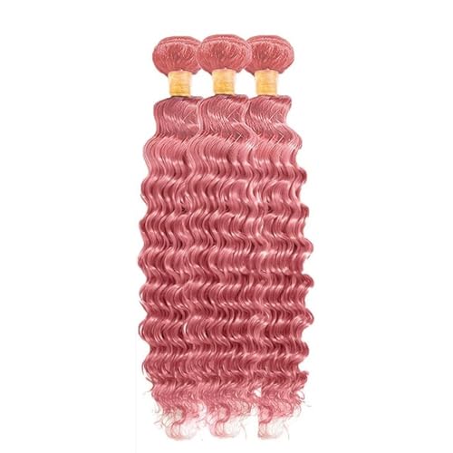 FuivJuix Pink Water Wave Human Hair Bundles - 30 to 34 Inch