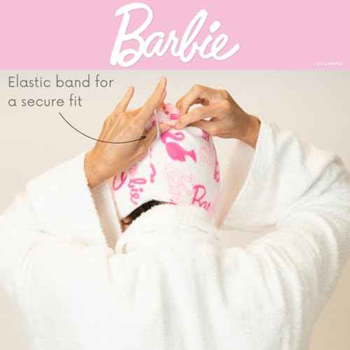 Franco Barbie 2-Pack Microfiber Hair Towel Wrap Turban for Bath/Beauty/Travel for Straight, Wavy & Curly Hair (Officially Licensed Product)