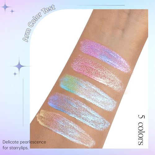 HOSAILY 5 Colors Liquid Glitter Eyeshadow Set Waterproof