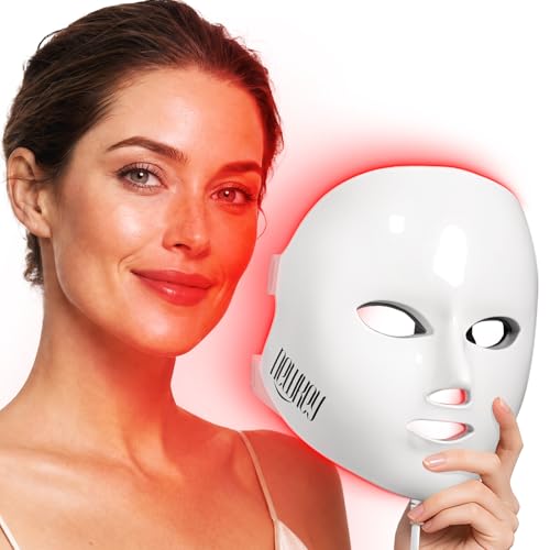 NEWKEY 4D LED Red Light Therapy Mask for Face & Acne