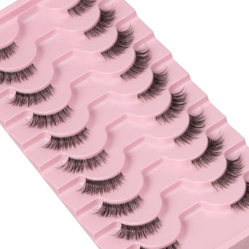 Half Lashes False Eyelashes Wispy Lash Strips Cat Eye Fake Strip