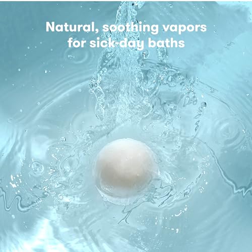 Eucalyptus Bath Bombs for Kids - 10 Count, Natural Vapor Relief