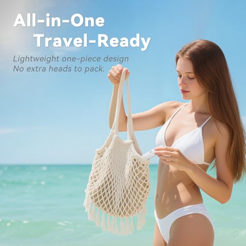 Bikini Trimmer for Women ? Gentle Electric Razor for Sensitive Areas, Waterproof USB-C Rechargeable Shaver for Body & Face, Stocking Stuffers Holiday Gift (Petal Pink + Pearl White)