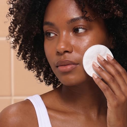 Organic Cotton Makeup Remover Pads - 300 Count, Lint-Free