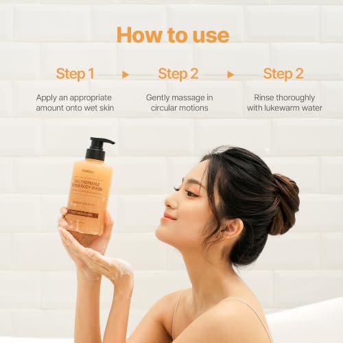 KUNDAL K-Beauty Scrub Body Wash with Walnut & Sea Salt