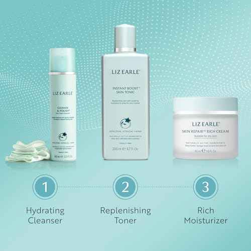 Liz Earle Skin Repair Rich Face Cream - Hydration Boosting Face Moisturizer with a Luxurious Cream Texture - Leaves Skin Feeling Soothed & Comforted (50 ml)