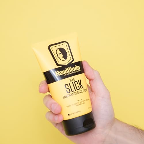 HeadBlade HeadSlick Men's Head & Skull Shaving Cream | No more Nick, Cuts, or Razor Burns | 5 oz (3 Pack)
