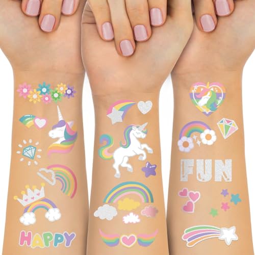 Waterproof Temporary Tattoos - 118pcs Kids Party Supplies
