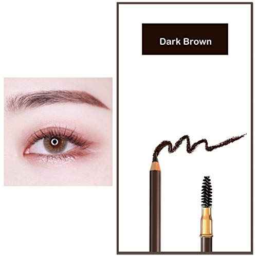 Bodermincer Eyebrow Pencil Longlasting Waterproof Durable Automaric Liner Eyebrow 5 Colors to Choose (5pcs, 2# Dark Brown)