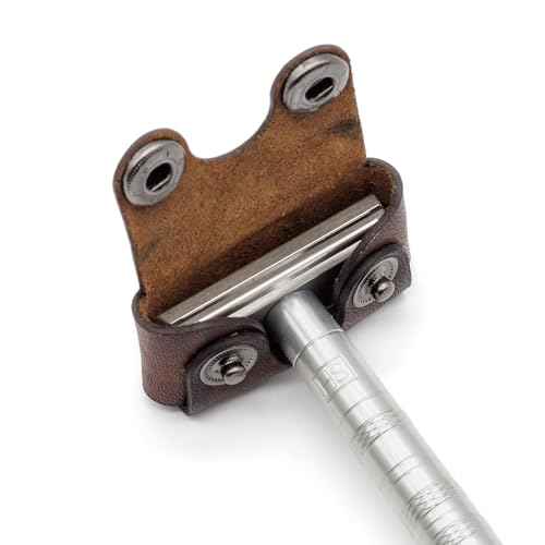 Henson Shaving Razor Leather Head Cover/Sheath for Henson AL13 and Henson Ti22