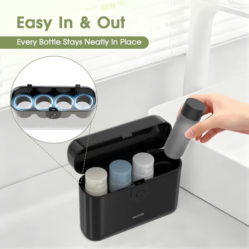 HUITAI Travel Bottles Set - 4x2oz TSA Approved, Leak-Proof Case