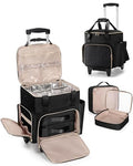 Prokva Rolling Hair Tool Bag with Wheels, Heat-Insulated