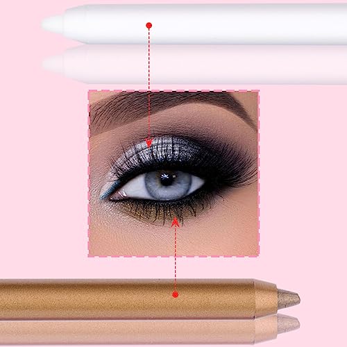 RoseFlower 12 Color Eyeliner Set - Waterproof Neon Eye Liner