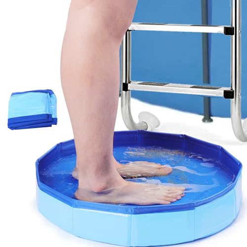 Portable Foldable Pool Foot Bath for Clean Feet - 19 Inch