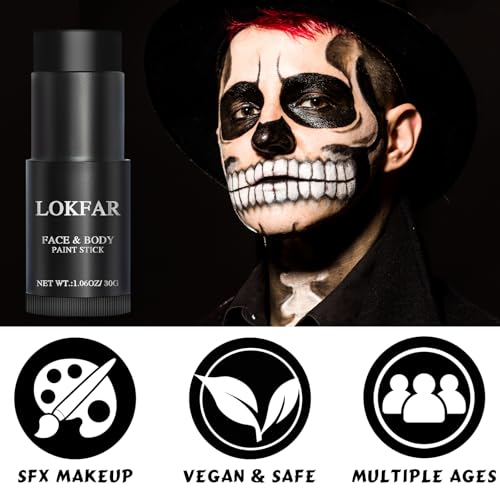 LOKFAR Waterproof Black Face & Body Paint Stick - 1.06oz