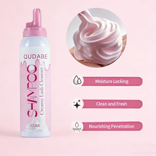Pink Whipped Lash Shampoo for Extensions 100ml