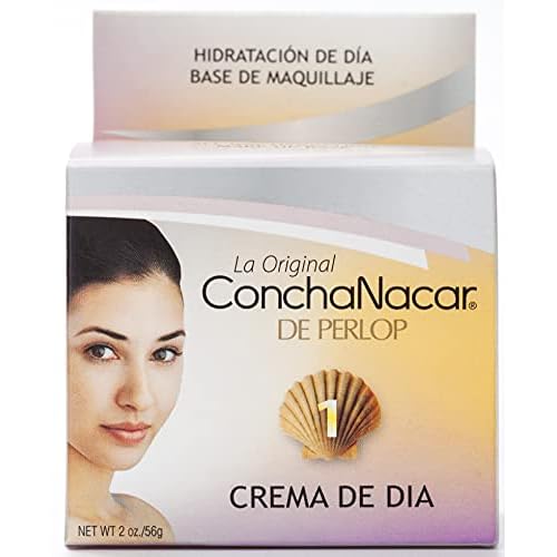 Concha Nacar Crema De Dia No.1, Day Cream 2 oz, White (Pack of 6)