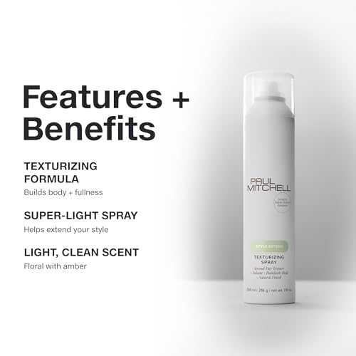 Paul Mitchell Texturizing Spray, Defines Texture + Builds Volume, For All Hair Types