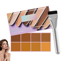 DOUNIU Dark Soft Matte Cream Concealer Palette 8 Shades Waterproof Full Coverage