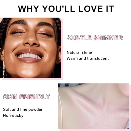 Hair and Body Glitter Spray, Holographic Glitter Highlighter Powder, Face Body Clothes Shiny Glitter, Loose Shimmer Hairspray Festival Rave Prom Accessories (Nude Pink)
