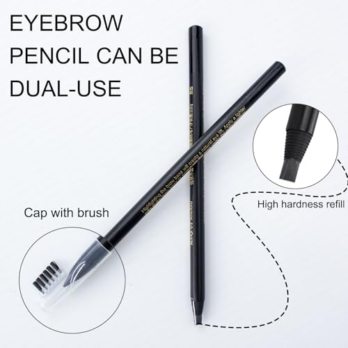 Microblading Brow Pencil Set 5pcs - Peel-Off Eyebrow Mapping Pencils