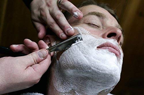 Macs Black & Gold Stainless Steel Straight Razor with Exchangeable Blade