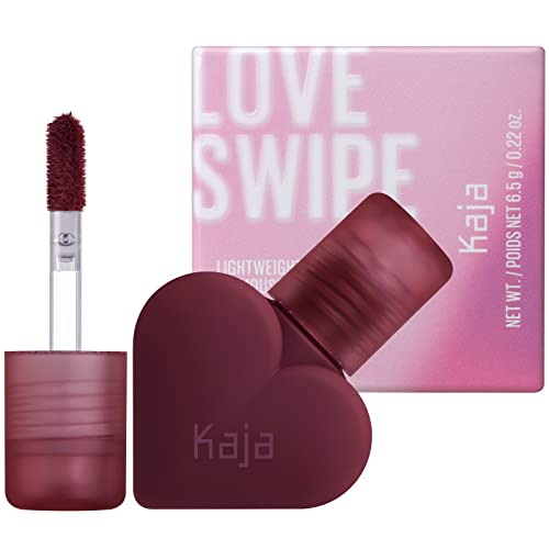 Kaja Lip Mousse - Love Swipe | with Raspberry Seed Oil and Vitamin E, Buildable, Blendable, Moisturizing, Velvet Finish, 01 Call Me, 0.22 Oz (5 shades)