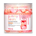 Sliick Hard Wax Beads for Hair Removal, Gummy Bears ? Stripless Wax Beads for Face, Body & Sensitive Skin, 8 oz