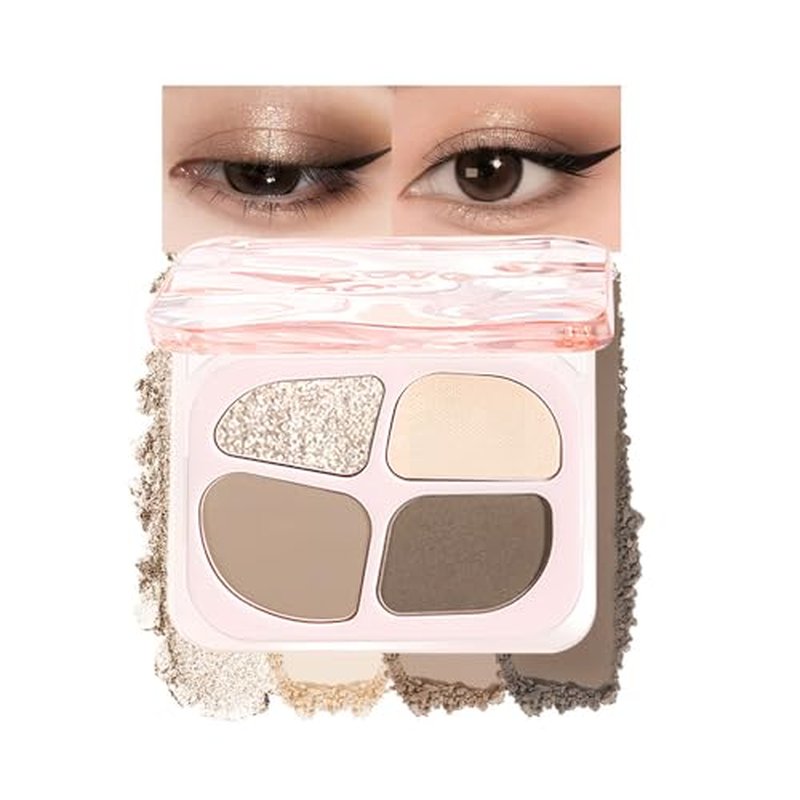 4 Color Matte Eyeshadow Palette - High Pigment for All Occasions