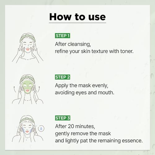 ISOI CICAGO Cica SOS Mask Pack, Intensive Soothing & Hydration Care for Sensitive & Irritated Skin, Fast-Acting Relief, Korean Skin Care (5EA)