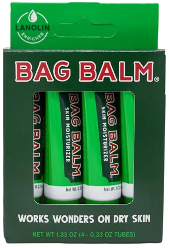 Bag Balm Original Lip Balm Moisturizer - 4 Pack Tubes