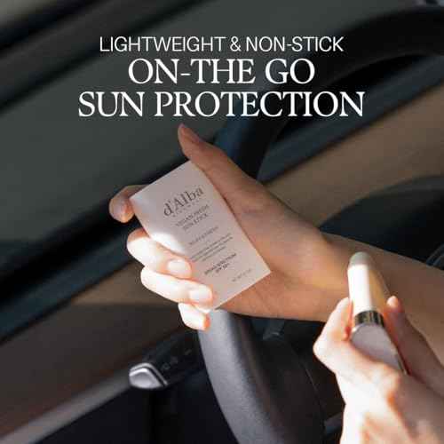 d'alba Piedmont Air Fit Fresh Sun Stick, OTC BROAD SPECTRUM SPF 50+, Non-Sticky On-the-Go Sun Protection, Outdoor Essential Vegan NEW Type Sun Stick, Silky & Fresh, Korean Skin Care (0.7 Oz.)