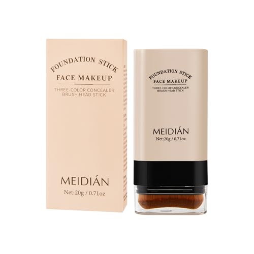 Ivory Foundation Stick with Built-In Brush - 3-in-1 Coverage