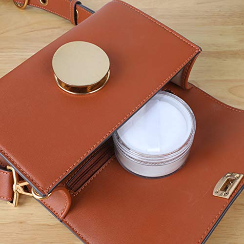 2Pc 50g Refillable Loose Powder Container with Sifter
