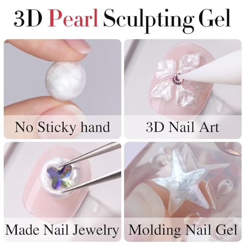 Double Rhythm 3D Hard Sculpting Gel - Nail Extension Building Gel 0.5oz