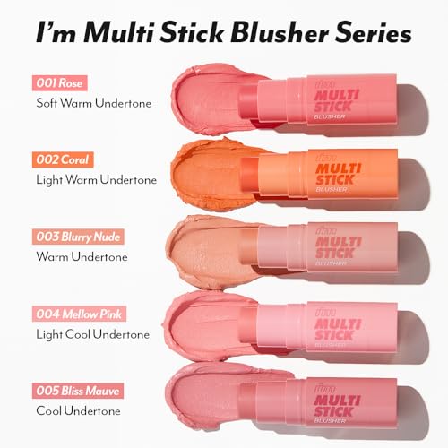 I'M MEME Multi Stick Blusher 001 Rose - Blendable Cream Blush