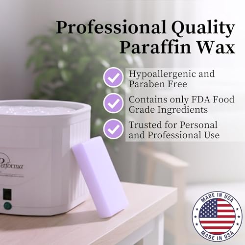Performa Lavender Paraffin Wax Refill Blocks for Hand & Foot Bath - 6 Pack