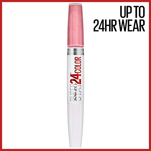 Maybelline Super Stay 24, 2-Step Liquid Lipstick Makeup, Long Lasting Highly Pigmented Color with Moisturizing Balm, So Pearly Pink, Coral Pink, 1 Count