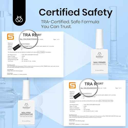 Beetles 3Pcs Gel Nail Glue Nail Dehydrator and Primer, Professional Nail Prep Acid-Free Hema-Free Dehydrate Bond Primer 9 in 1 Gel Glue Kit for Press On Nails Nail Tips Nail Extension Gifts for Women