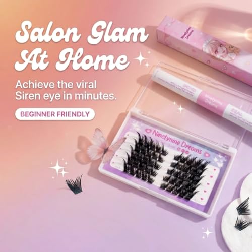 50Pcs Foxy Lash Clusters Cat-Eye D Curl 8-16mm Reusable