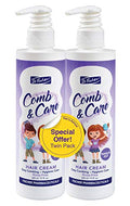 Dr. Fischer Kids & Adults Hair Detangler Cream Twin Pack 5.5 Fl Oz - Rosemary & Vitamin B5