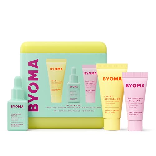 BYOMA So Clear Skincare Set – Cleanser, Serum & Gel Cream
