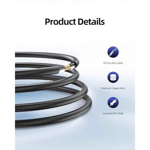 5V 5FT USB Charger Cord Fit for Philips Norelco 2000 2400 2600 3600 3900 5400 5000X 7200 i9000 Wet & Dry Electric Shaver Series 3000 5000 7000, Fit for Phillips QP2724 QP2834 Trimmer Razor Power Cord