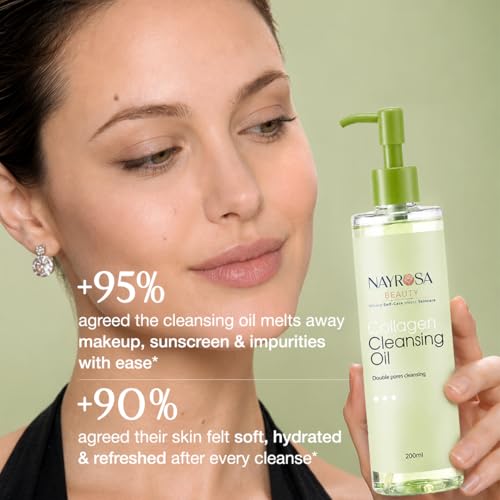 Collagen Cleansing Oil for Face - Waterproof Makeup Remover
