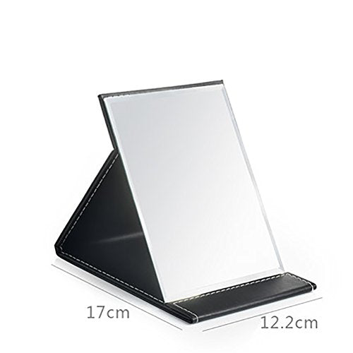 JOLY Folding Desktop Makeup Mirror with Adjustable Stand - Black