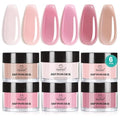 Beetles Dip Powder Nail Kit - 6 Colors Pink & Nude Brown (No Lamp Needed)