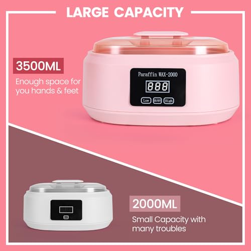 Paraffin Wax Machine for Hands and Feet - 3500ml Hot Wax Bath Kit