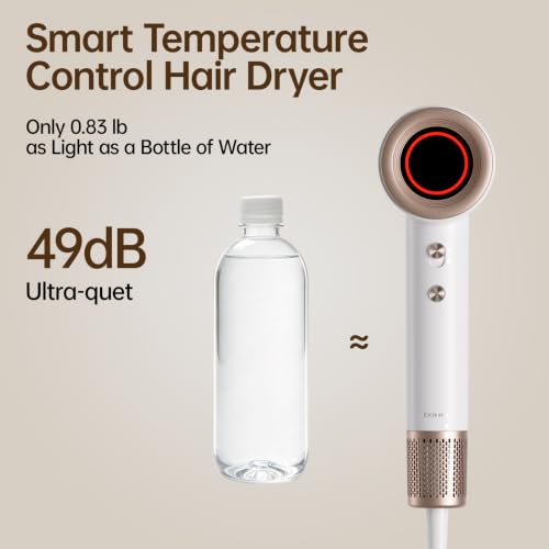 BOWEI Negative Ion Hair Dryer - Fast Drying, Lightweight & Quiet